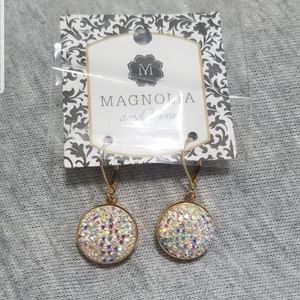 Magnolia and Vine Interchangeable snaps earrings